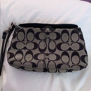 Black Coach wristlet